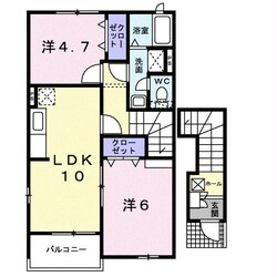 めぞん佐野Aの物件間取画像